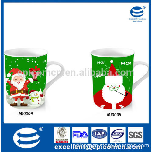 high quality and reasonable price 12oz porcelain cup with painting on ceramic mugs in shenzhen